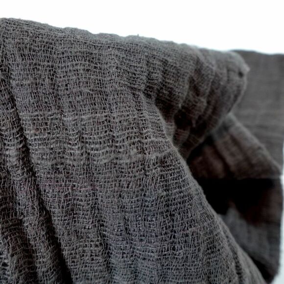 LemLem Scarf Womens Brown Gauzy Fringe Liya Kebede Artisan Woven Boho Lagenlook - Picture 8 of 10